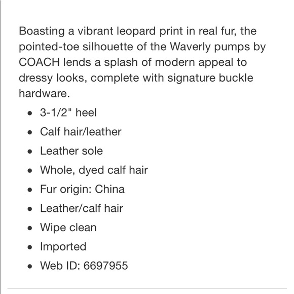 NWT Coach Waverly Leopard Cheetah Pony Hair - Picture 2 of 8